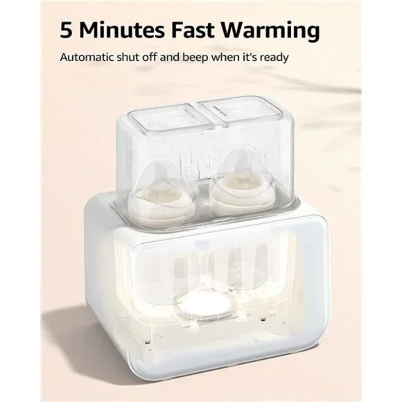 Baby Bottle Warmer, Grownsy 8-in-1 Fast Milk Warmer with Timer